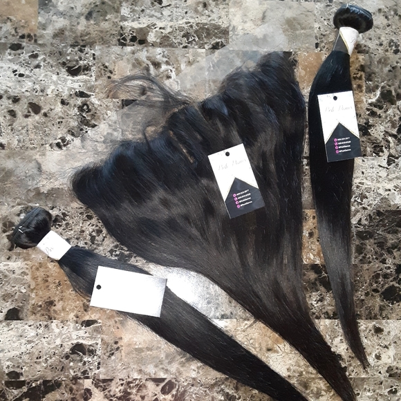 2 Bundles  Frontal 13x4 Virgin Hair - Picture 1 of 1